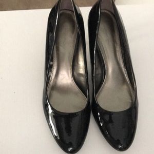 Patent leather black  heels